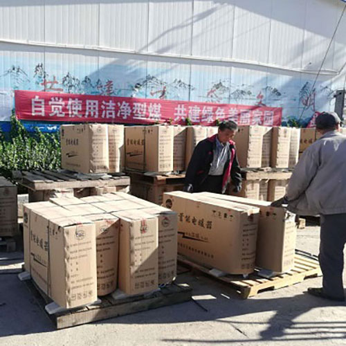 煤改电项目，发货与入户图片